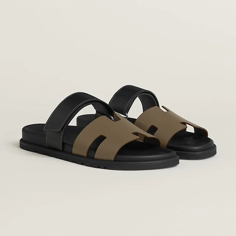 Hermes Hermes Chypre Sandal Etoupe / Noir