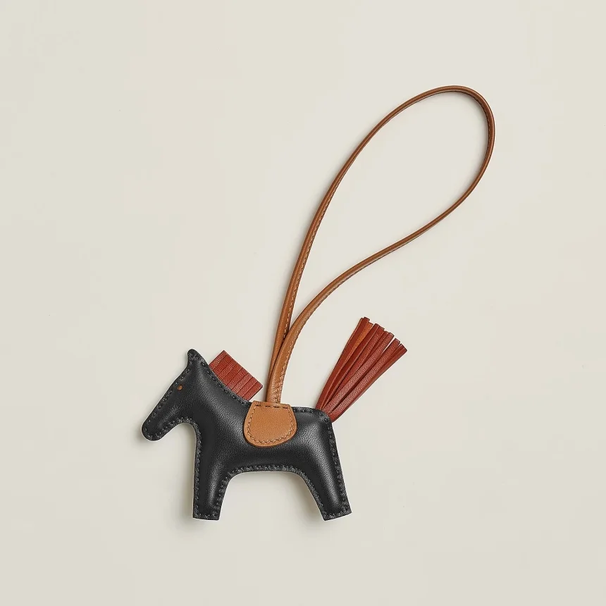 Hermes Rodeo PM Noir - Black / Sienne / Gold - photo 3