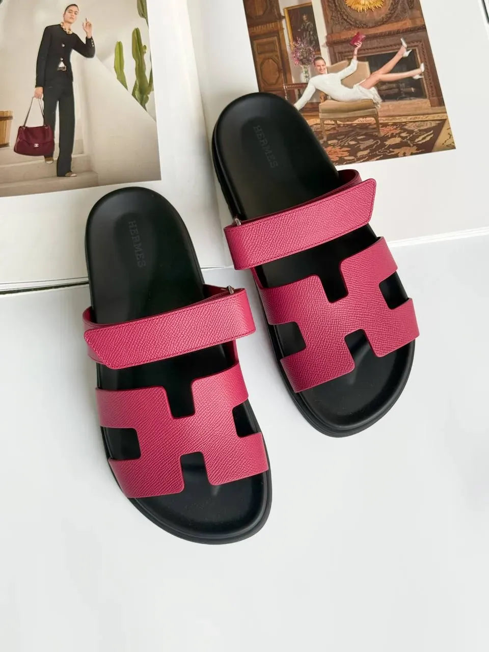 Hermes Hermes Chypre Sandal Epsom Rose Magenta