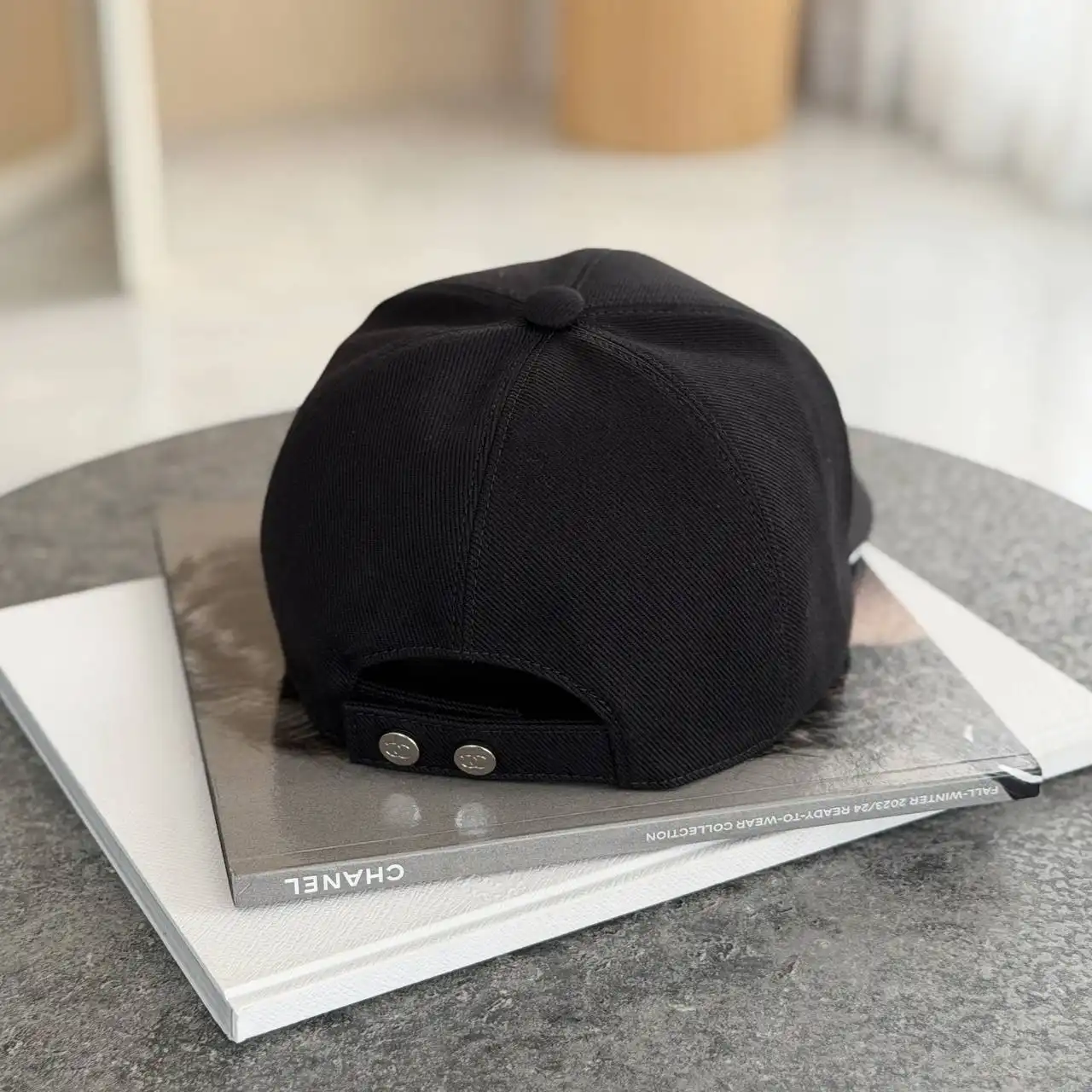 CHANEL Chanel CC Baseball Cap Black