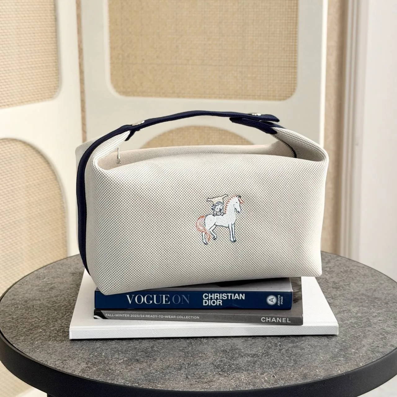 Hermes Hermes Bride A Brac Cabriole GM Gris Perle