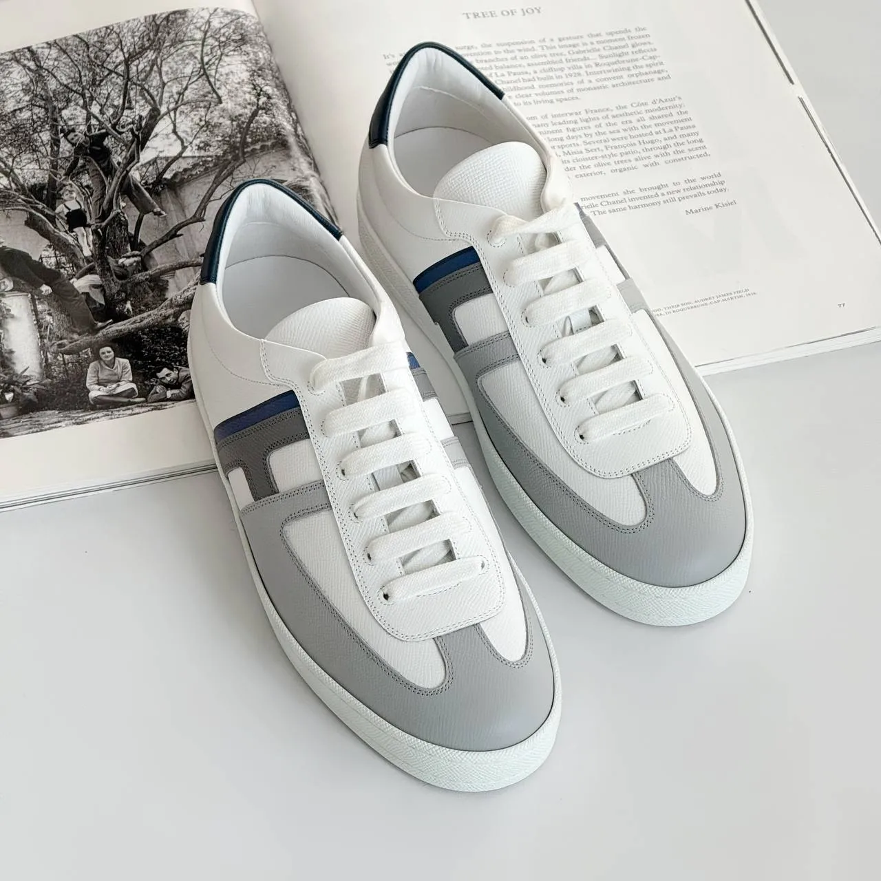 Hermes Hermes Boomerang Sneakers Multicolore Gris Lulea