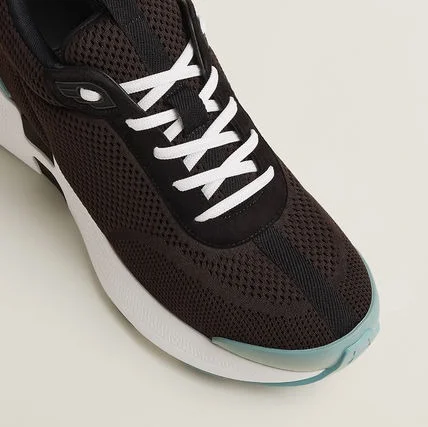 Hermes Heros Sneakers Marron Ebene Men - photo 6