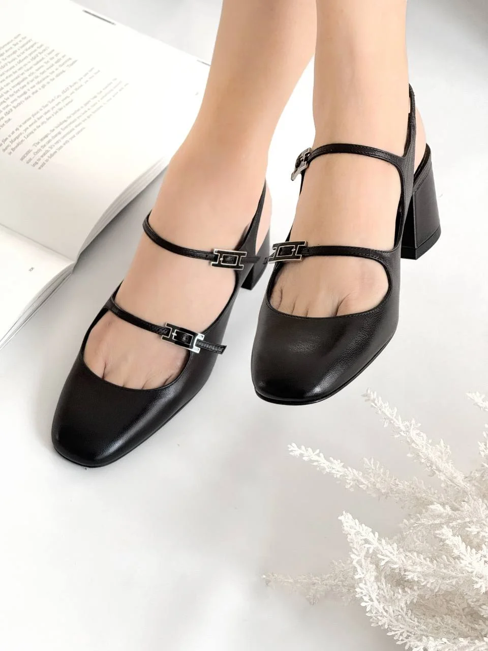 Hermes Jackie 50 Pump Slingback Black - photo 4