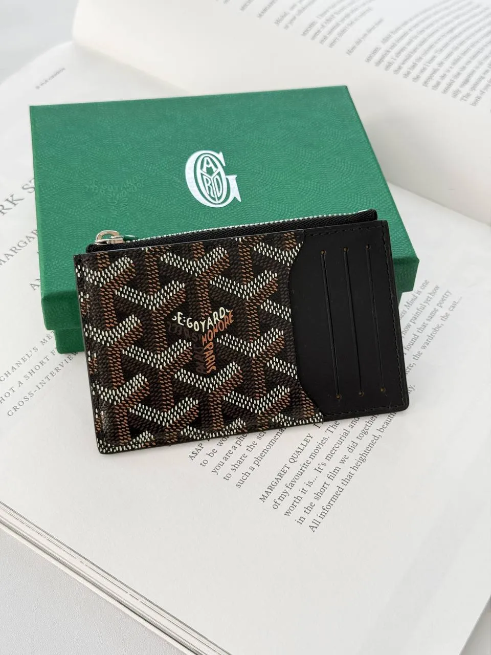 GOYARD Goyard Bourbon Zipped Card Holder Wallet