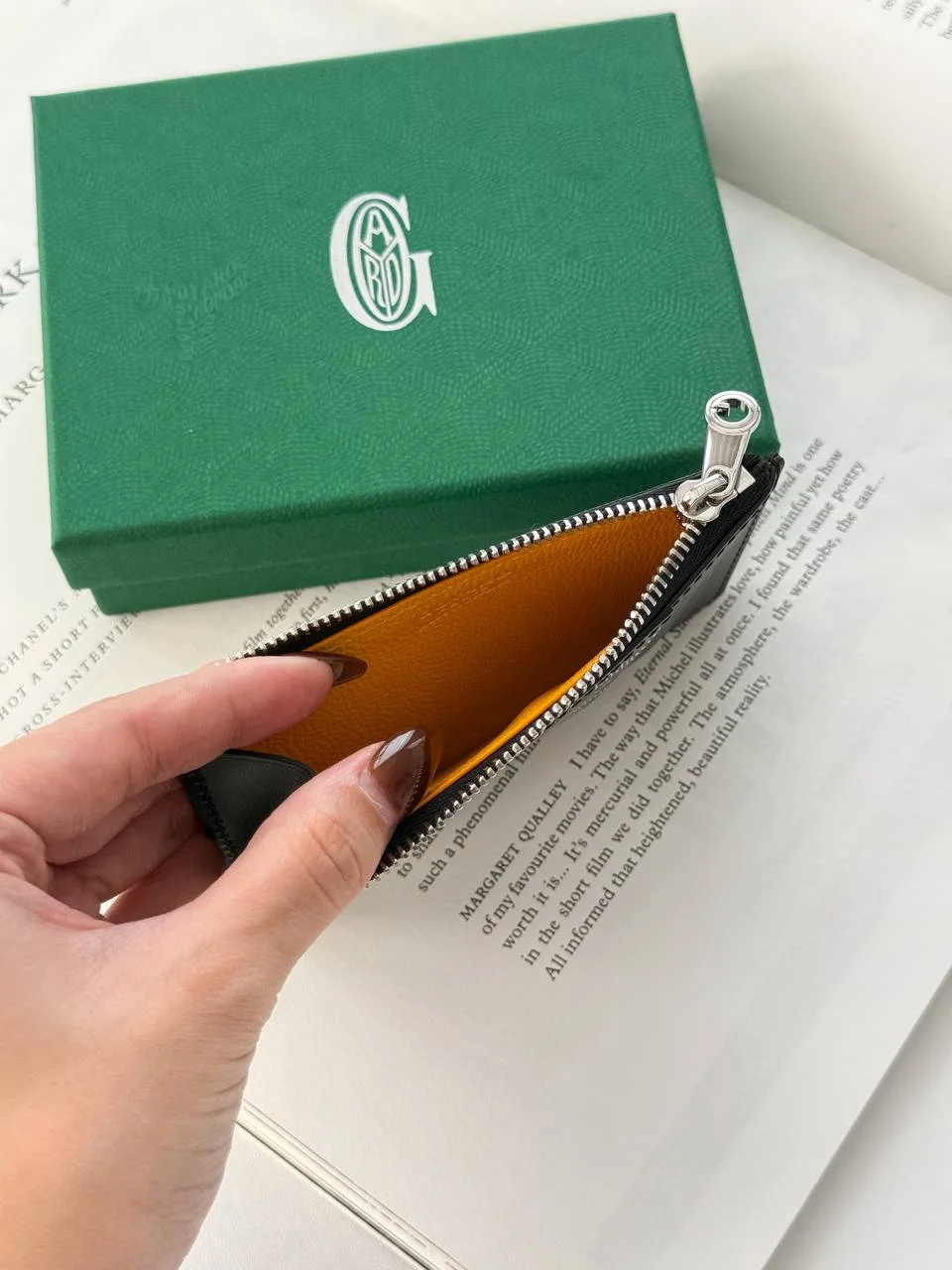 GOYARD Goyard Bourbon Zipped Card Holder Wallet