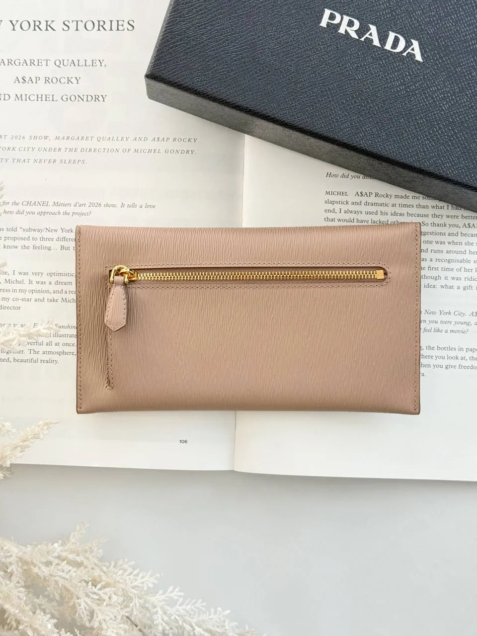 Prada Prada envelope Wallet Epi Leather