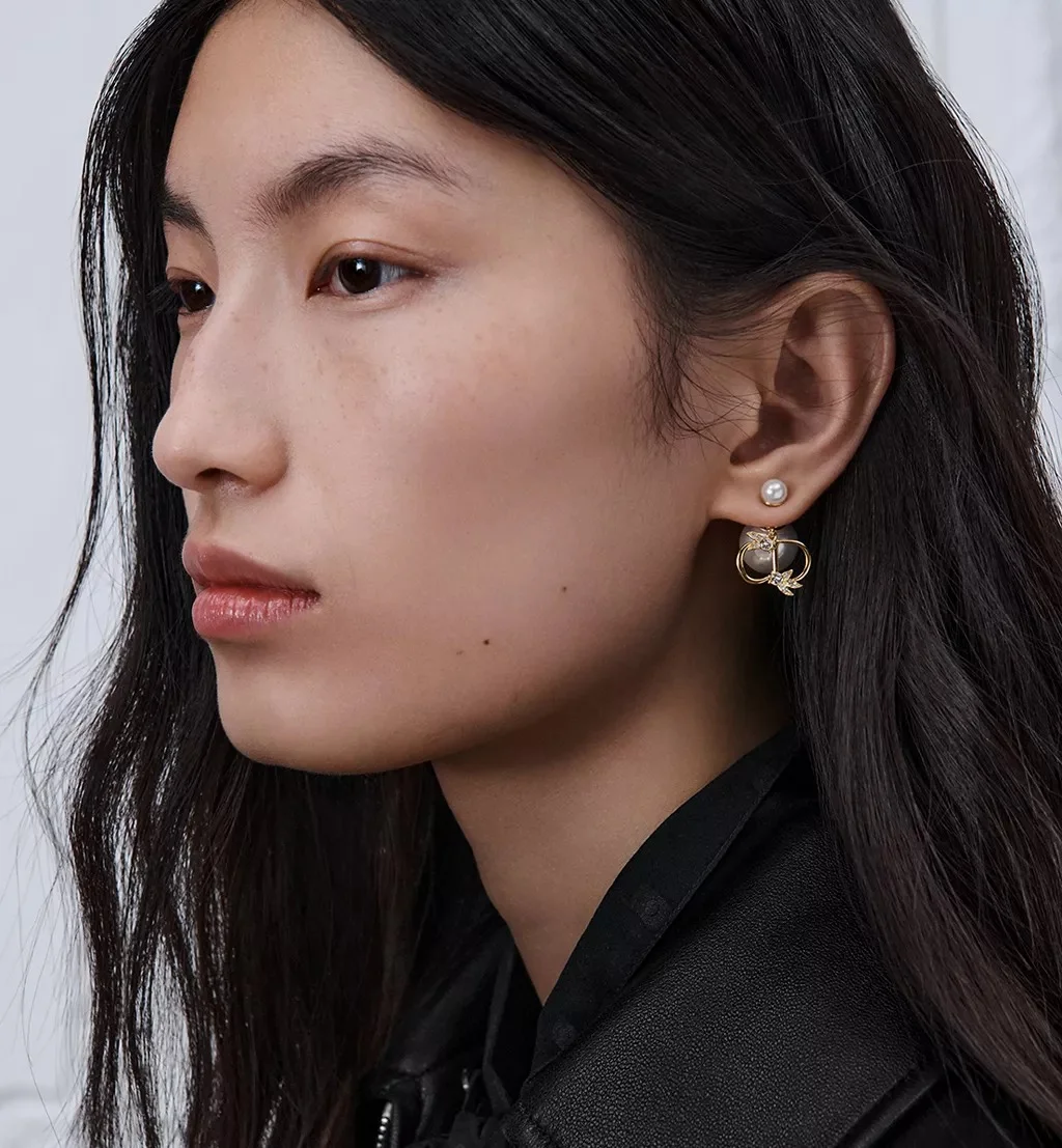 Dior CD Pearl & Floral Drop Earrings - photo 5