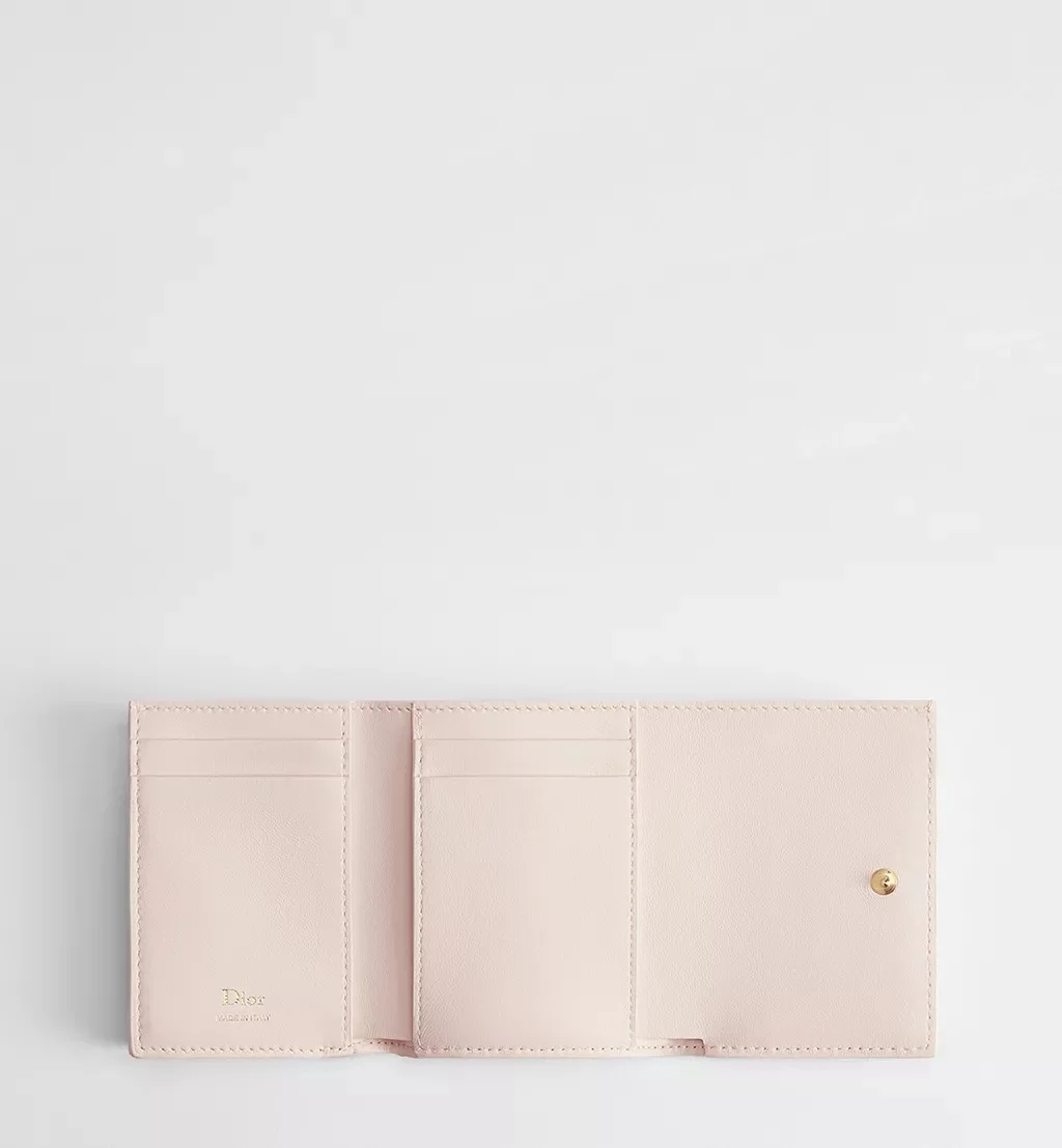 Dior Lady Dior Hibiscus Wallet Ballet Pink Cannage - photo 7