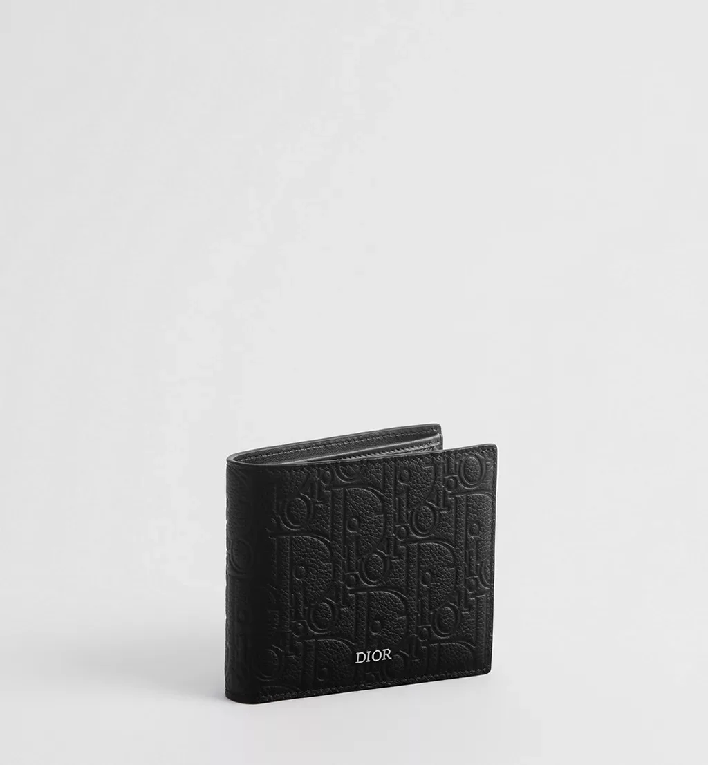 Dior Men Bifold Wallet Black Dior Gravity Leather - photo 5