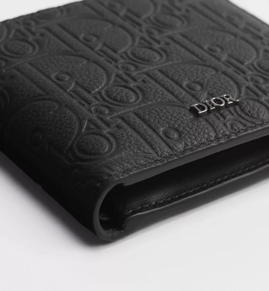Dior Men Bifold Wallet Black Dior Gravity Leather - photo 6
