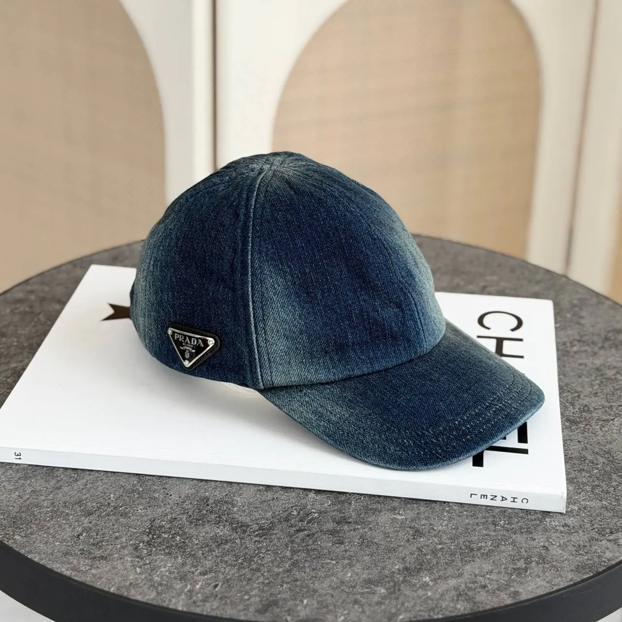 Prada Prada Cap Denim Blue