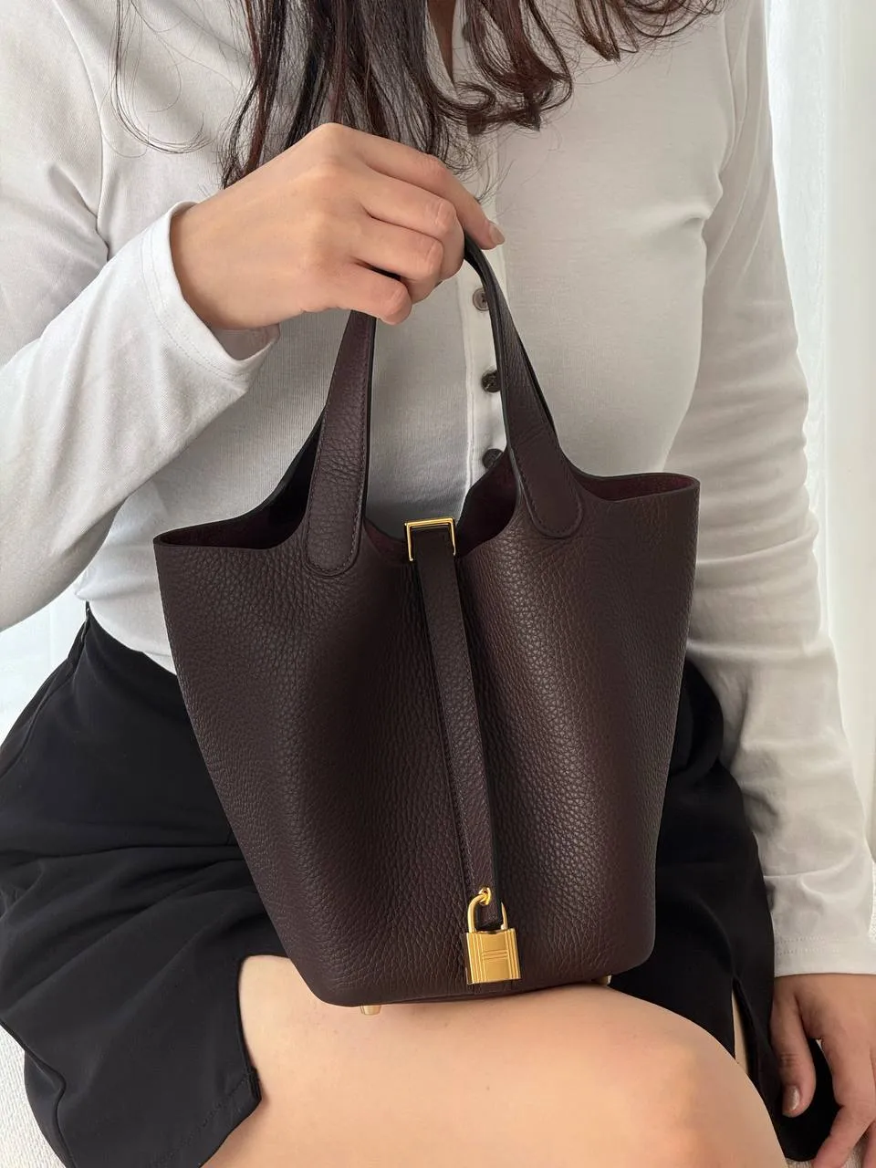 Hermes Picotin 18 / Pico18 Rouge Sellier GHW - photo 3