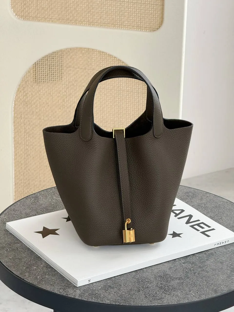Hermes Hermes Picotin 18 / Pico18 Rouge Vert Loden GHW