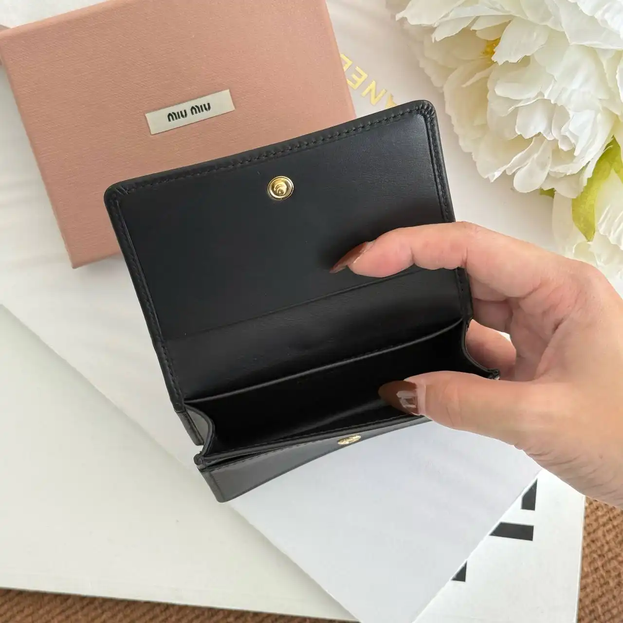 Miu Miu Card Holder Wallet Black - photo 4