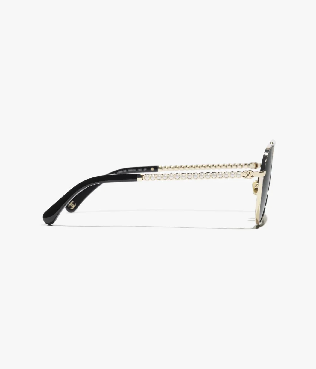 Chanel Gold Pilot Sunglasses with Pearls Lenses Grey - photo 7
