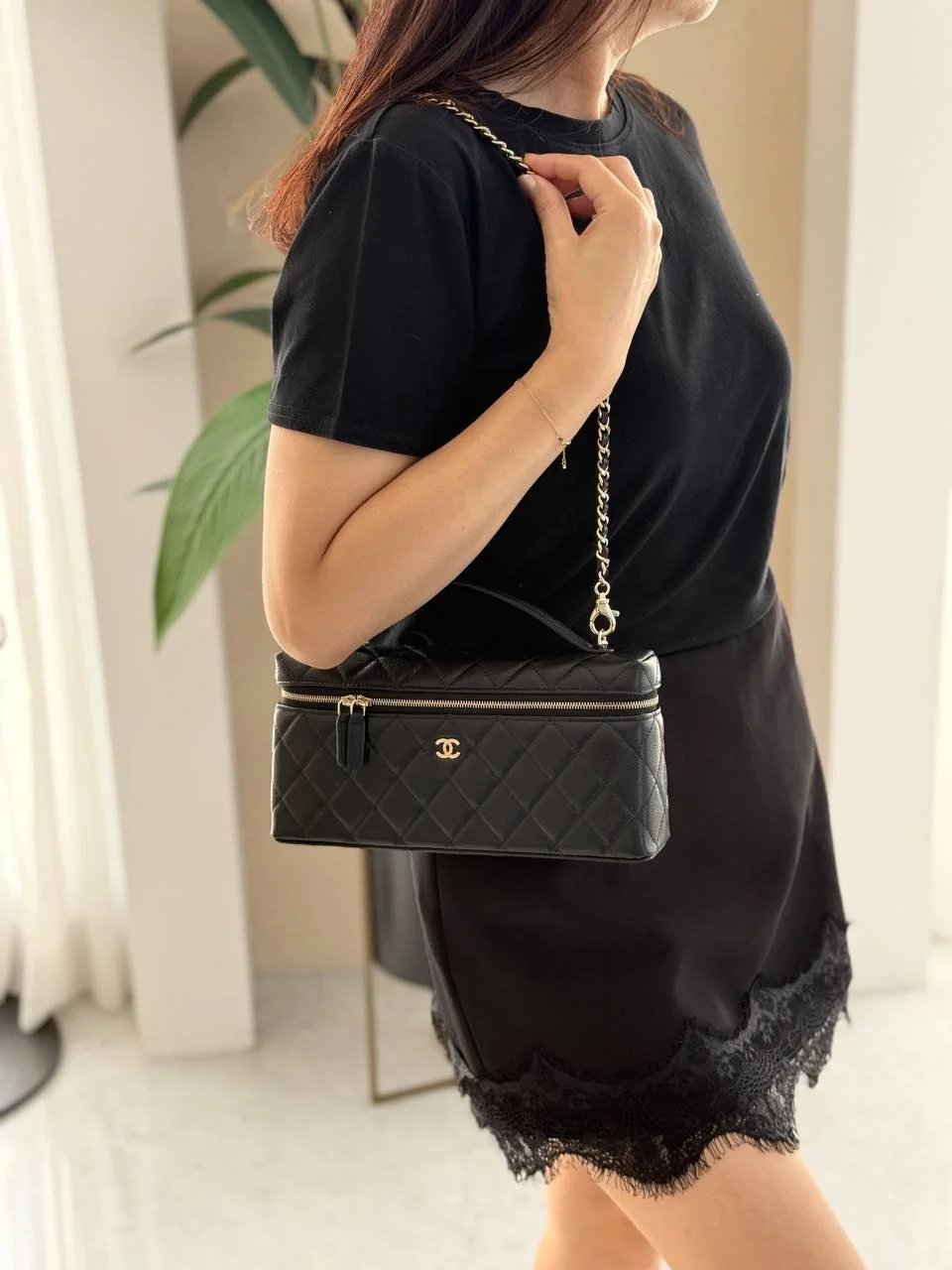 Chanel Vanity Classic Long Caviar Black GHW - photo 3