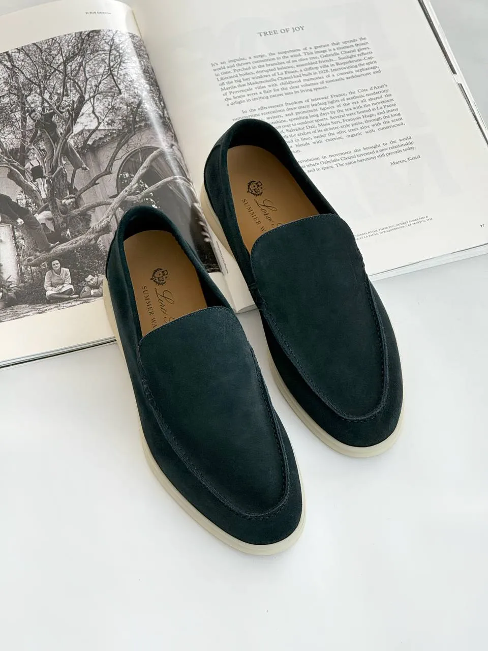 Loro Piana Loro Piana Summer Walk Loafer Men Petrol Green