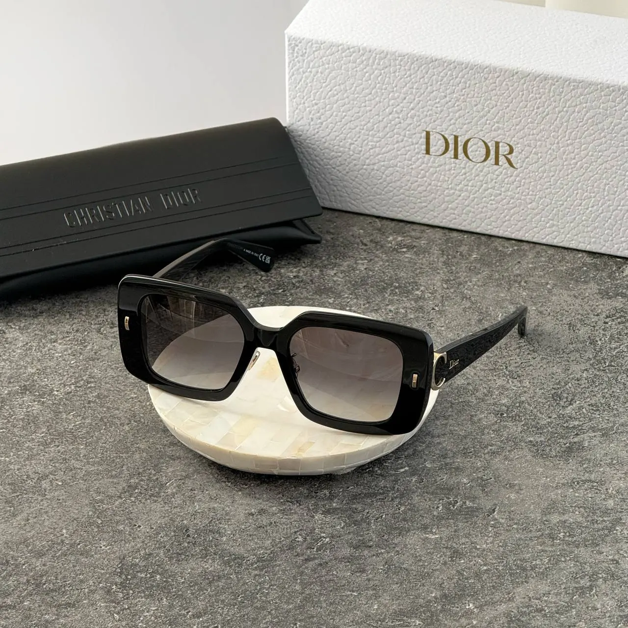 DIOR Dior Initials S2F Black Square Sunglasses