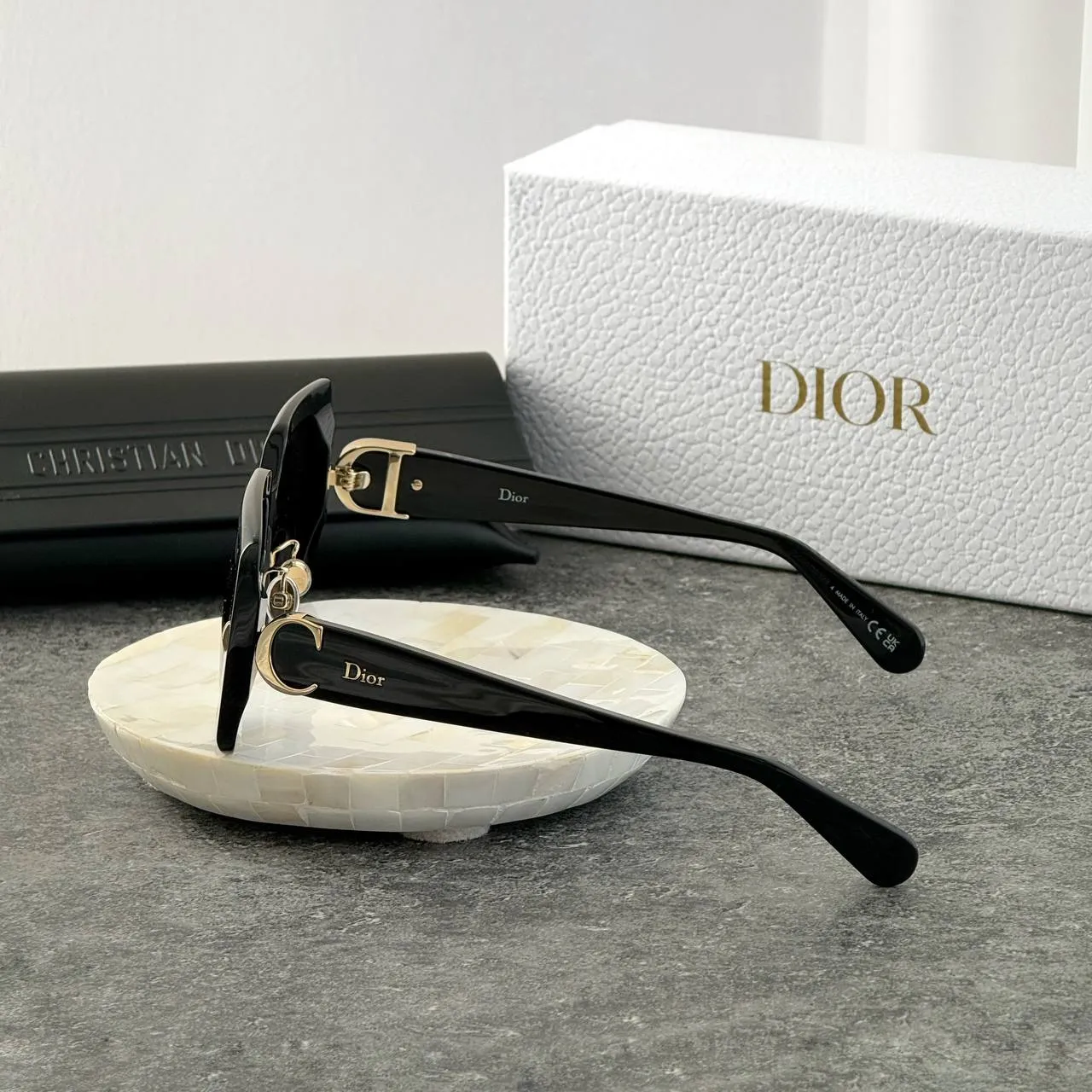 DIOR Dior Initials S2F Black Square Sunglasses