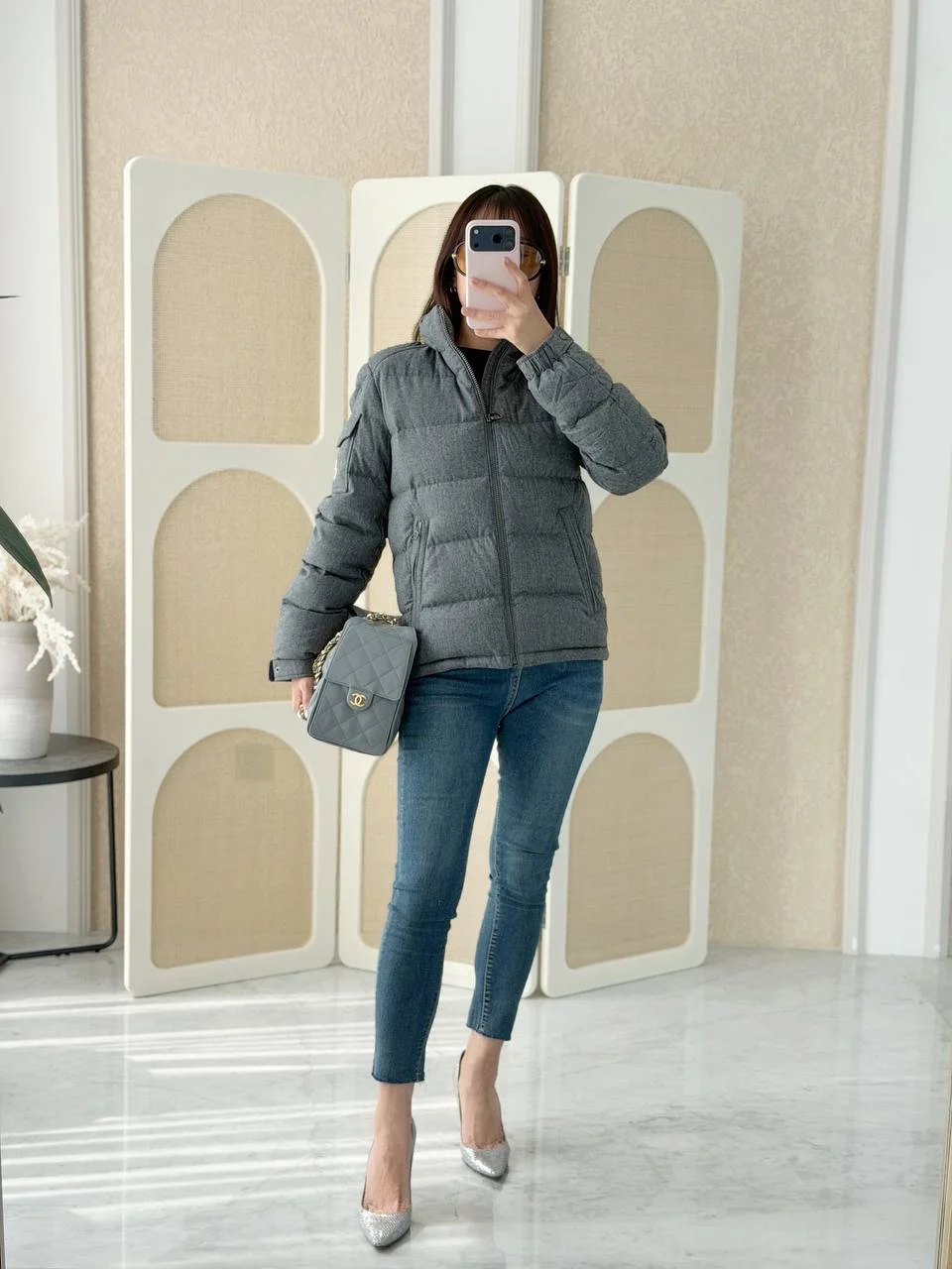 Moncler Enfant Montgenevre Padded Jacket Grey - photo 3