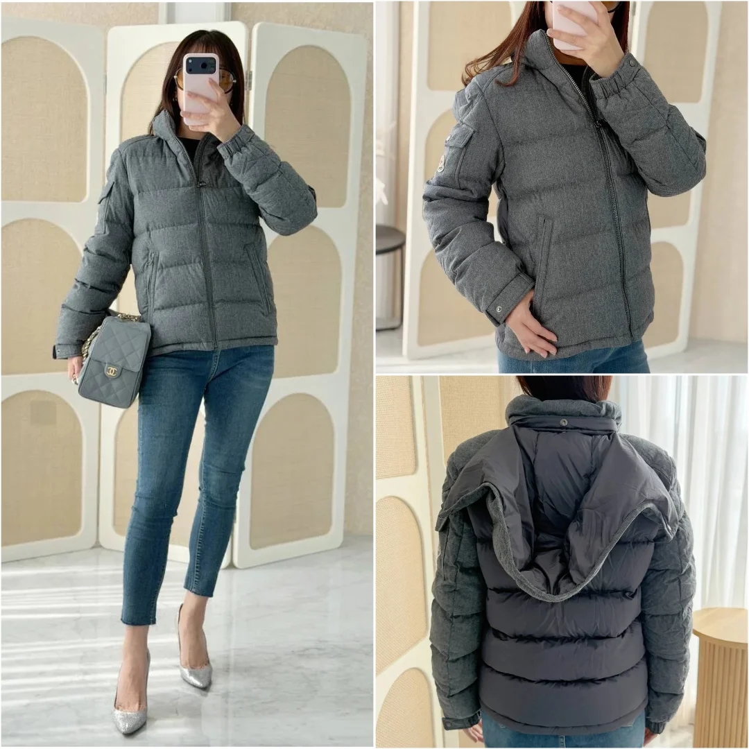 Moncler Moncler Enfant Montgenevre Padded Jacket Grey