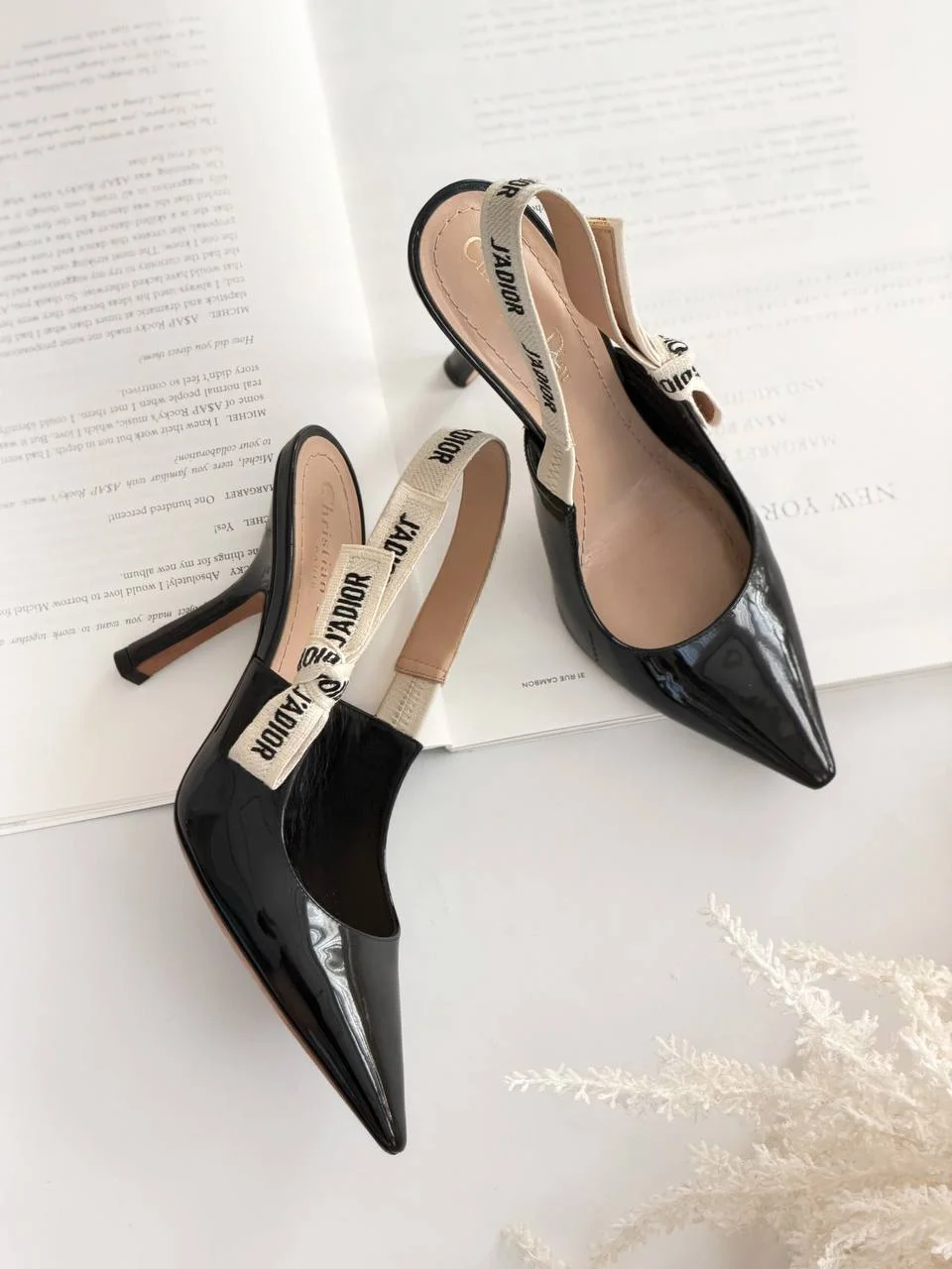 DIOR Preloved Dior J’adior Slingback Pump Black Patent