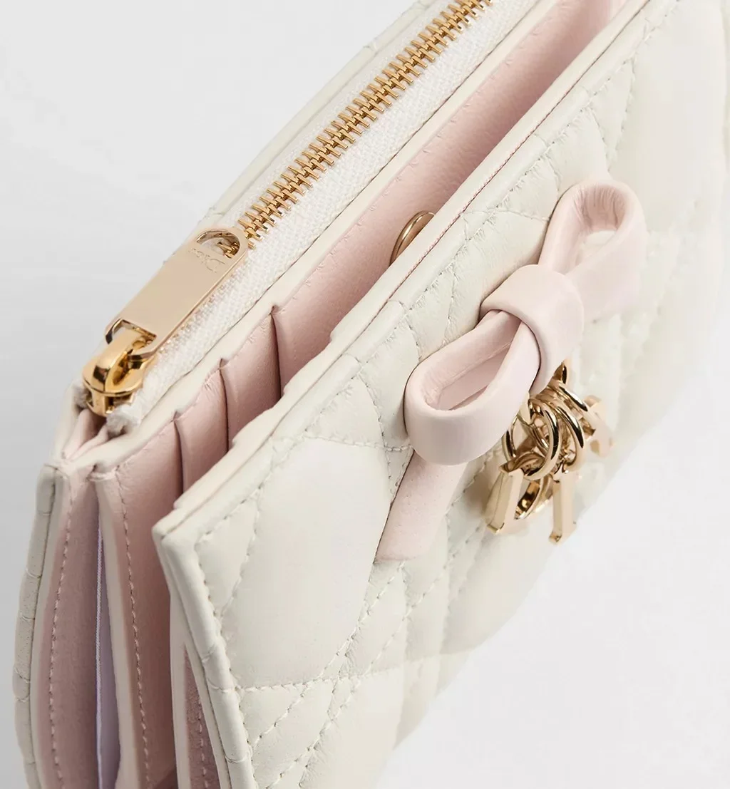 Dior Qixi Lady Dior Dahlia Wallet Two-Tone Latte and Ballet Pink Cannage - photo 7