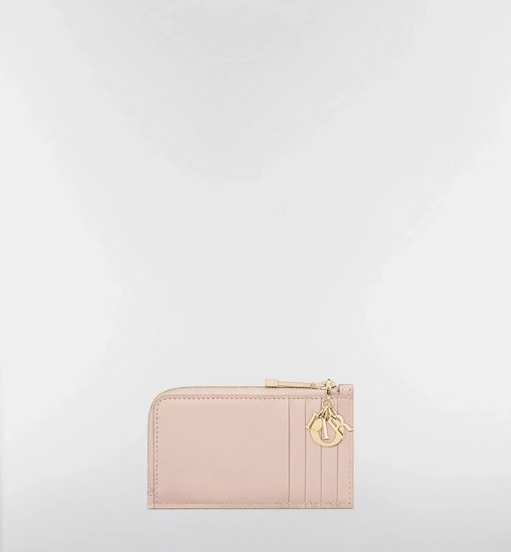 Dior Lady Dior Cosmos Zipped Card Holder Powder Pink Cannage - photo 5