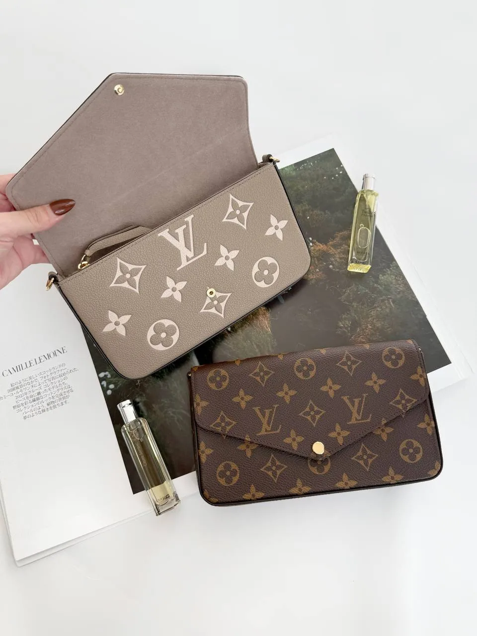 LV Felicie Empreinte Bicolour Beige - photo 4