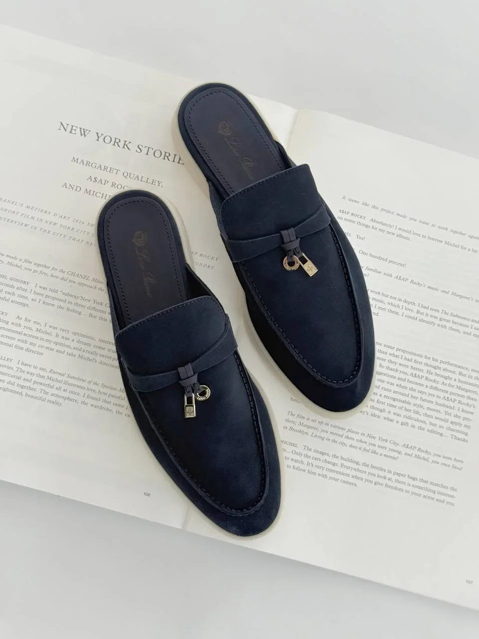 Loro Piana Loro Piana Babouche Charms Walk Argo Blue Melange