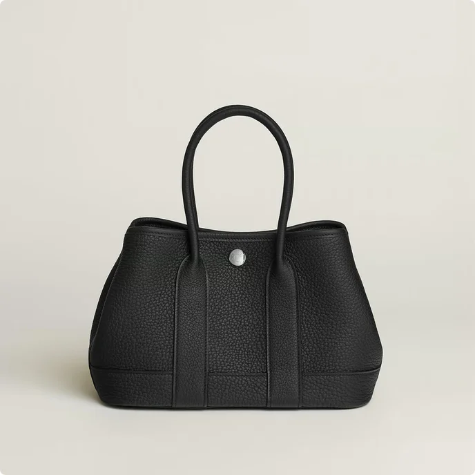 Hermes Neo Garden 23 / Mini Garden Party / Mini GP / GP23 Negonda Noir Black PHW - photo 4