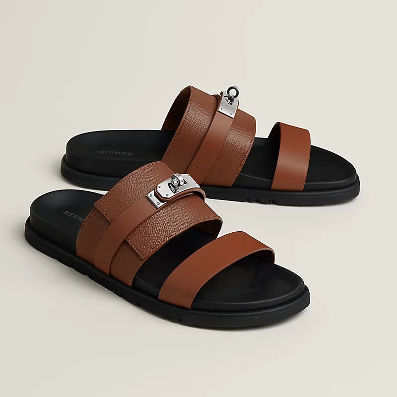 Hermes Hermes Jackson Sandal Epsom Gold