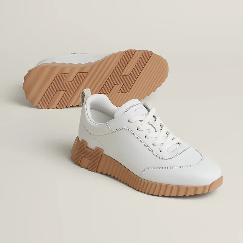 Hermes Bouncing Sneaker Leather Blanc White - photo 4