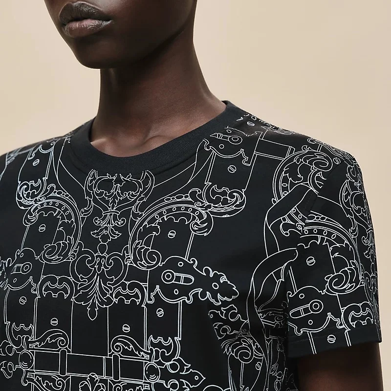 Hermes Ferronnerie Remix Straight Tshirt Noir Black - photo 3