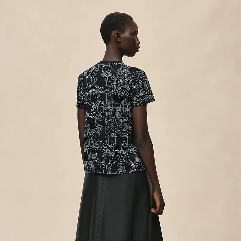 Hermes Ferronnerie Remix Straight Tshirt Noir Black - photo 4