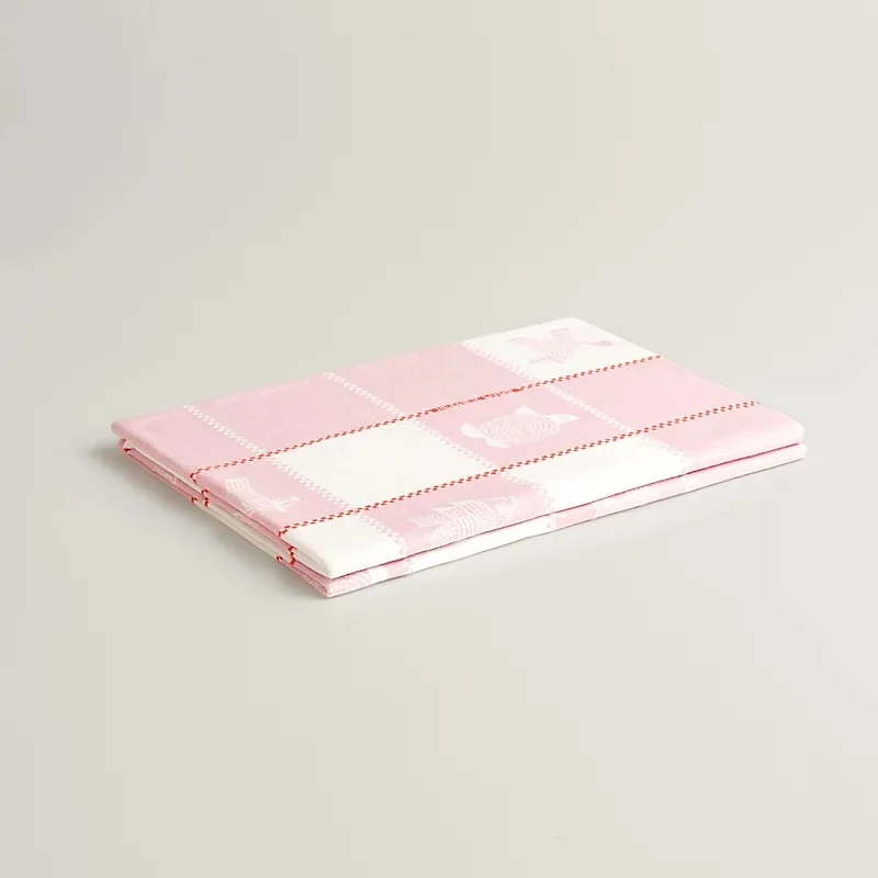 Hermes Animaux Nattes Blanket Rose - photo 5