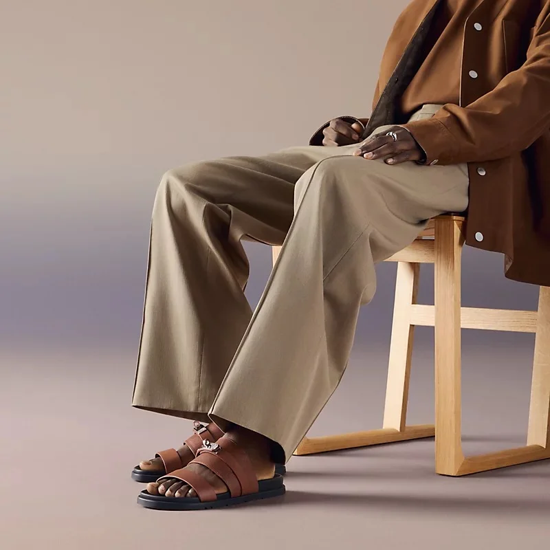 Hermes Jackson Sandal Epsom Gold - photo 4