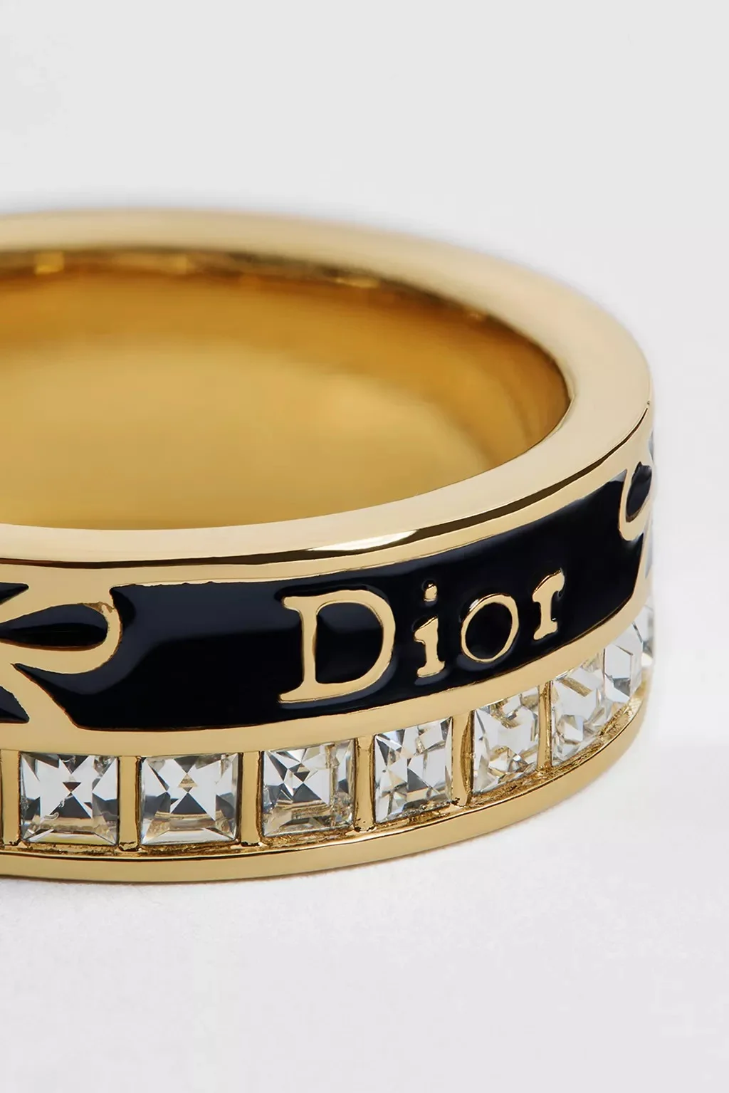 Dior Night Code Ring Gold Finish Metal, Crystals and Black Lacquer - photo 6
