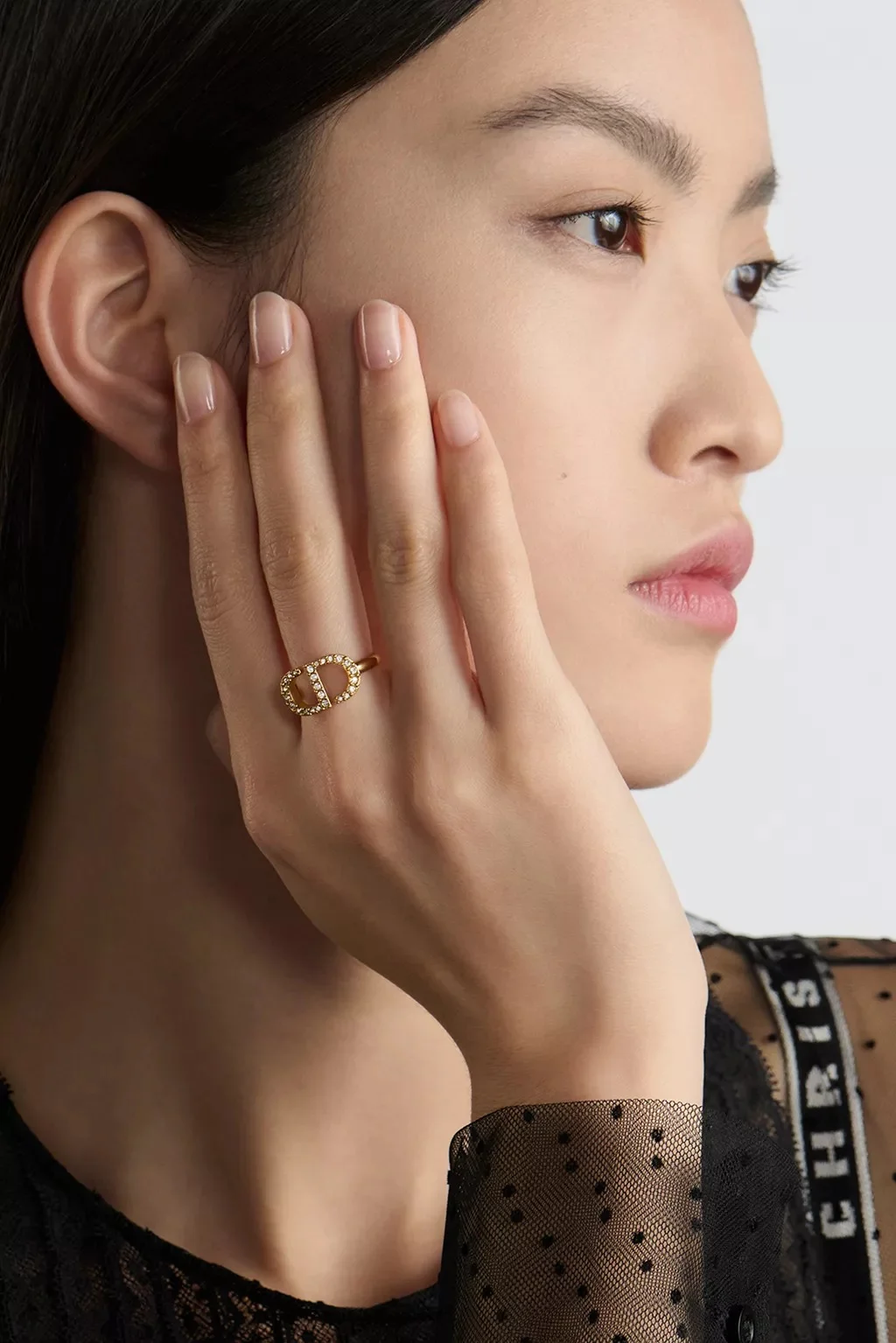 Dior Petit CD Ring Metal & Crystal GHW - photo 5