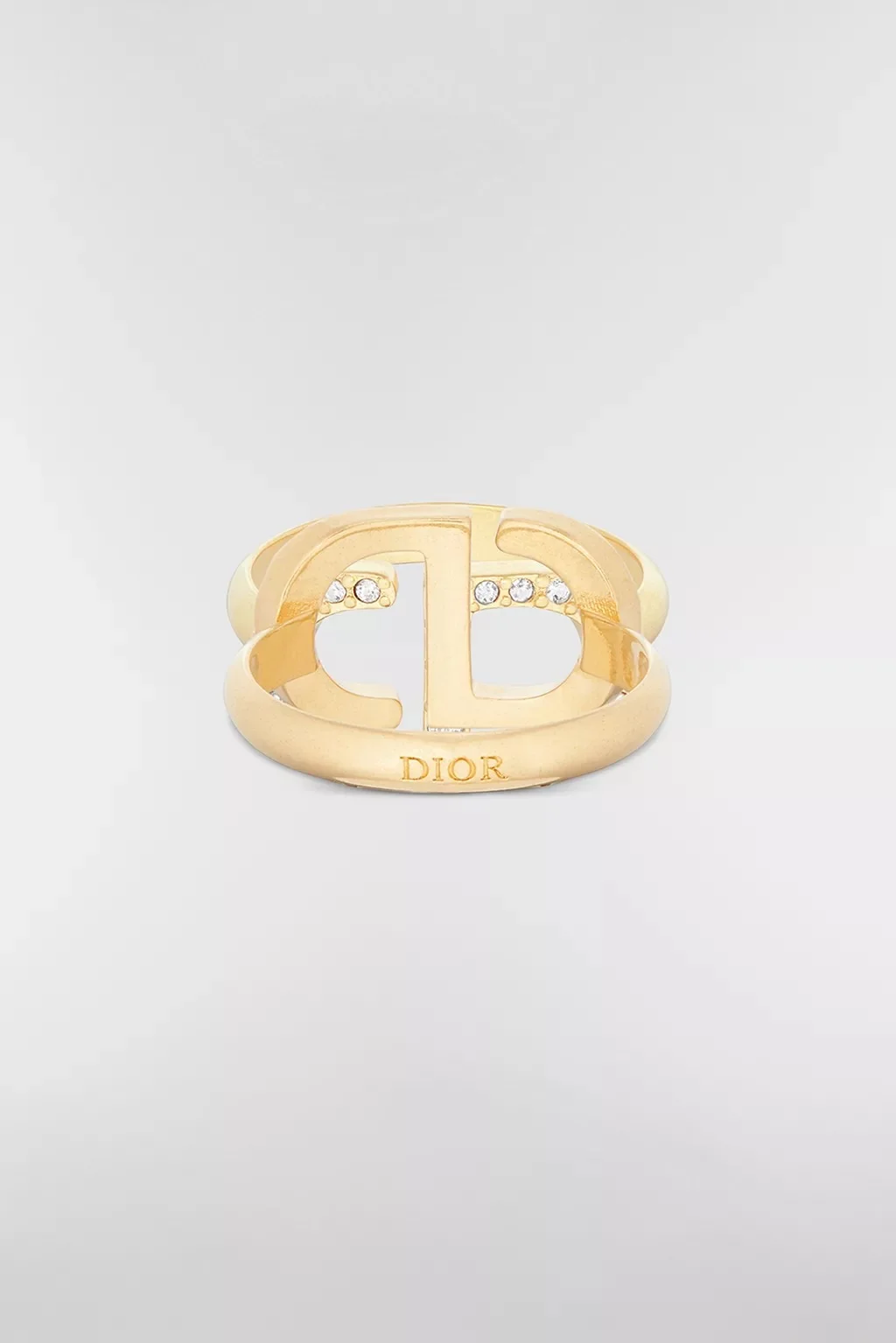 Dior Petit CD Ring Metal & Crystal GHW - photo 6