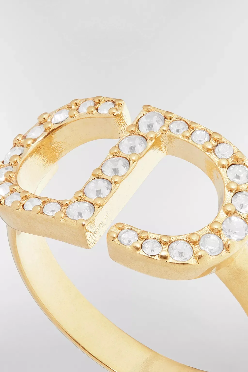 Dior Petit CD Ring Metal & Crystal GHW - photo 7