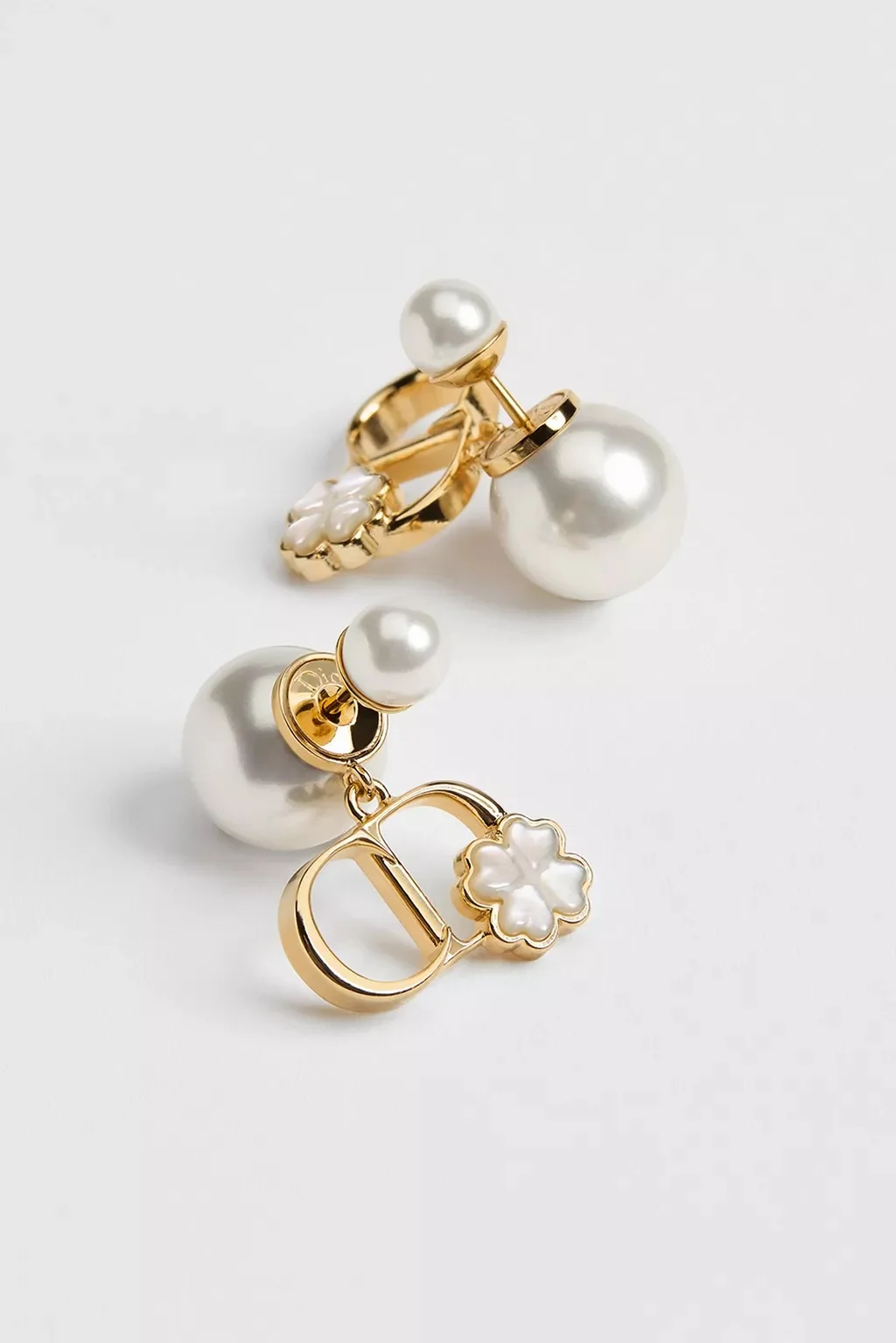 DIOR Tribales Earrings Gold Metal  Mother of Pearl - photo 4
