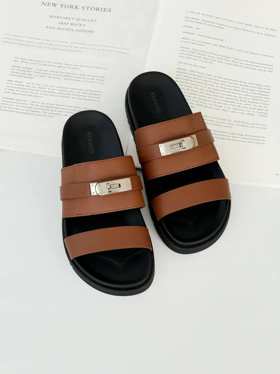 Hermes Hermes Jackson Sandal Epsom Gold PHW
