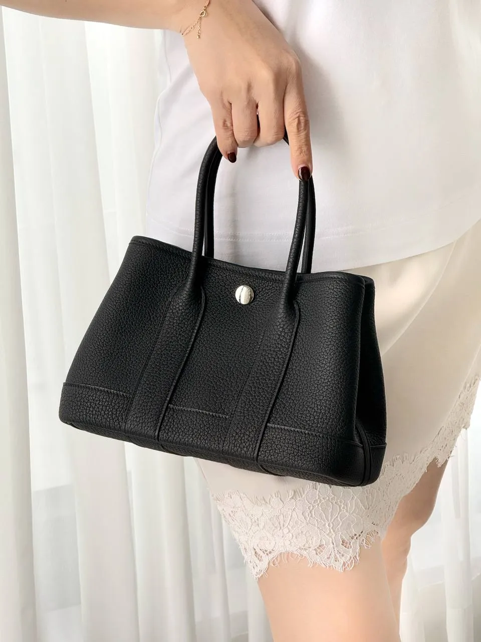 Hermes Hermes Neo Garden 23 / Mini Garden Party / Mini GP / GP23 Negonda Noir Black PHW