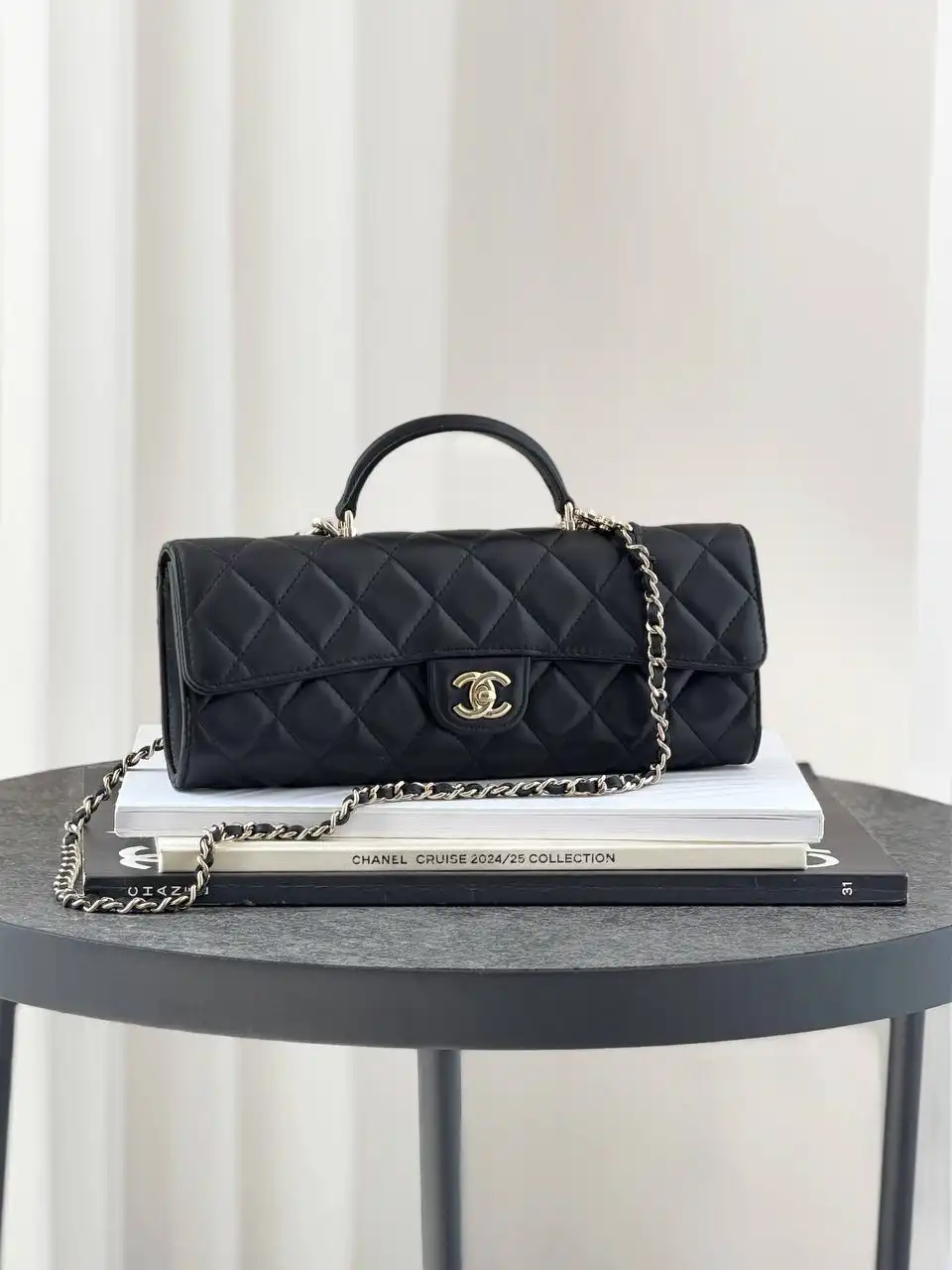 Chanel Clutch With Chain Black GHW - photo 1