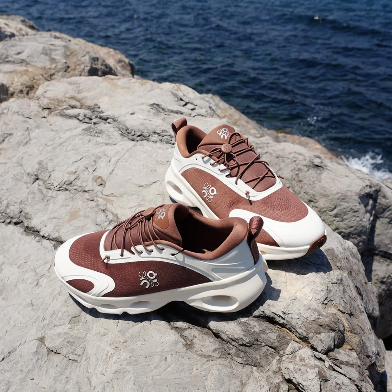 Loewe X ON Cloudsolo Sneaker Women Taupe / Eggshell - photo 5
