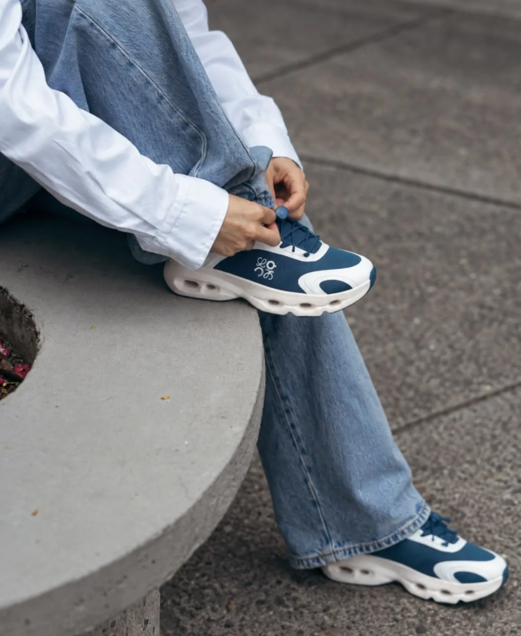 Loewe X On Cloudsolo Sneaker Woman Teal / Eggshell - photo 11