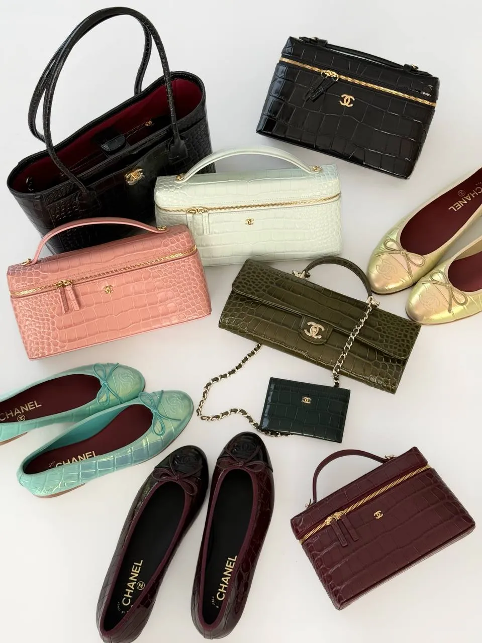 Chanel Classic Long Clutch Croco Green - photo 12