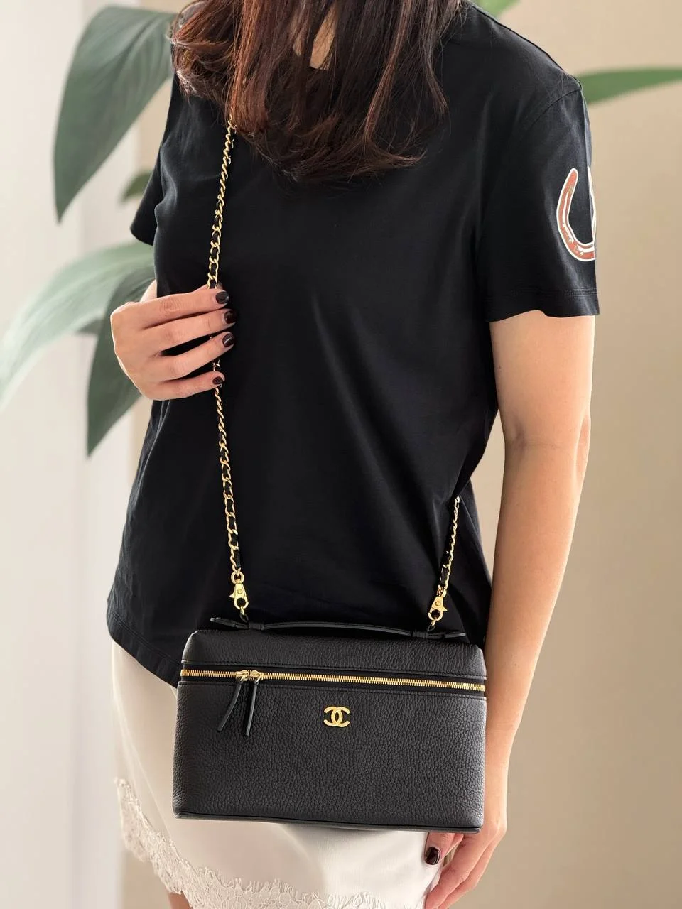 Chanel Vanity Classic Medium 23cm Grained Leather Black GHW - photo 4
